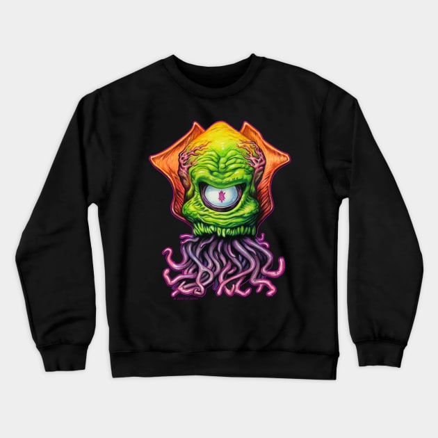 Cosmic Squid Crewneck Sweatshirt by ERMTees